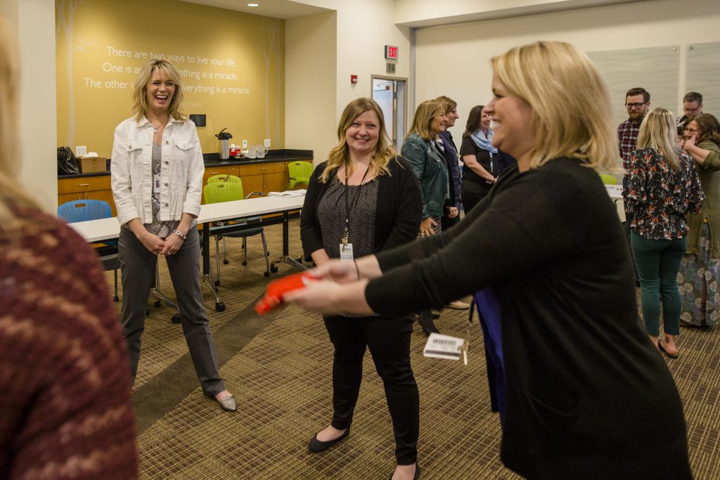 team activity at maximize your talent program